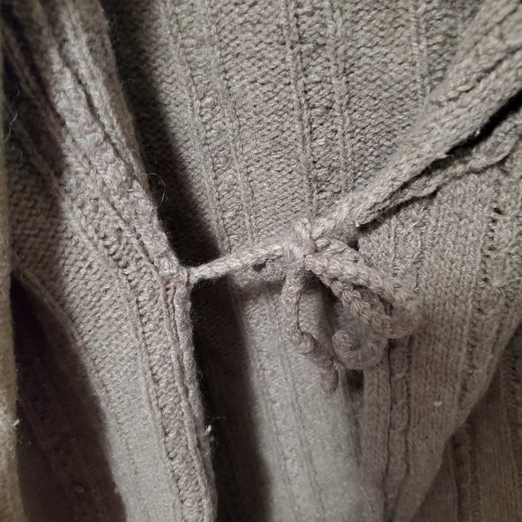 Anthropologie Wool Sweater Open Cardigan Sleeping on Snow S - Picture 7 of 8